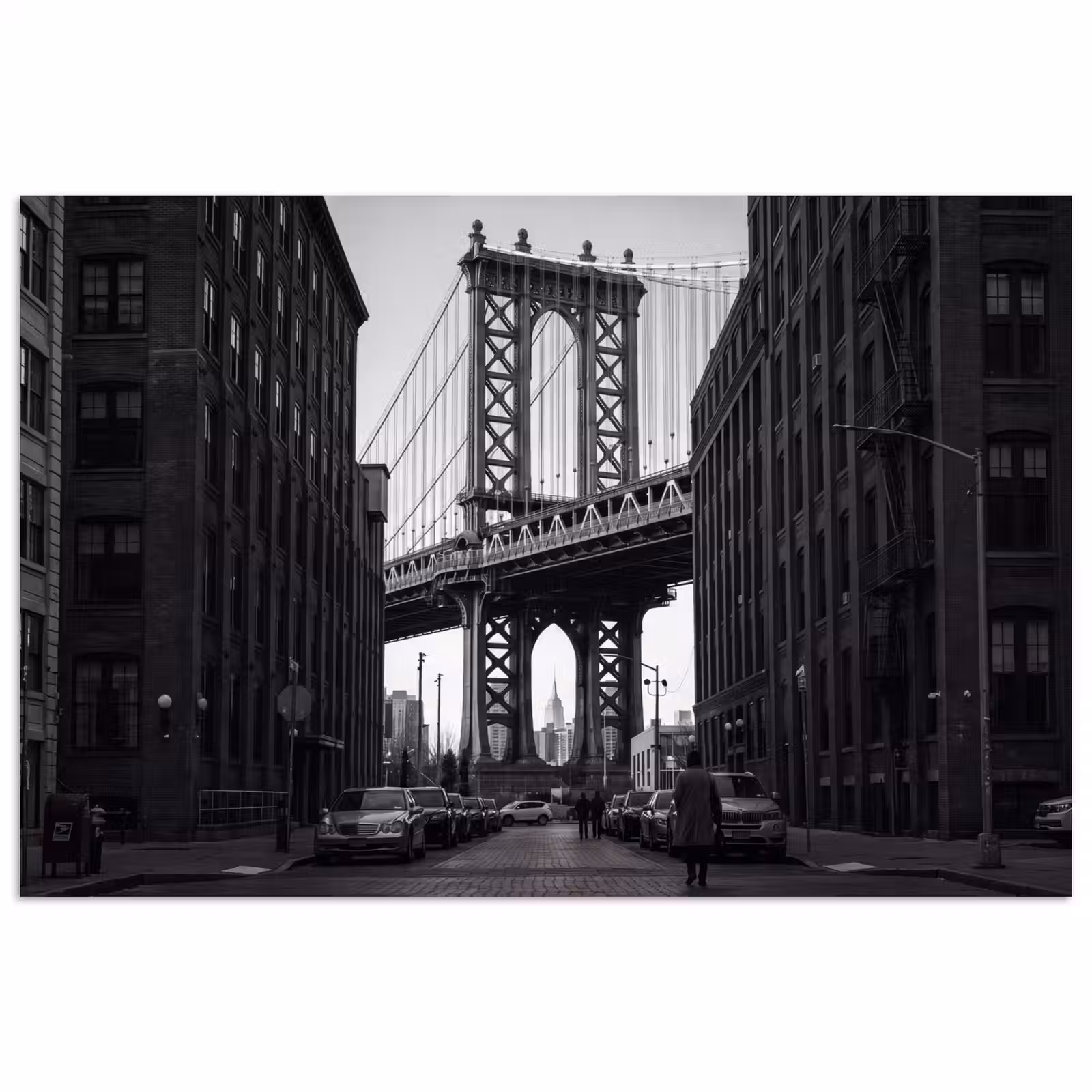 Poster - Brug - Stad - Architectuur - Modern - Zwart-wit — 1