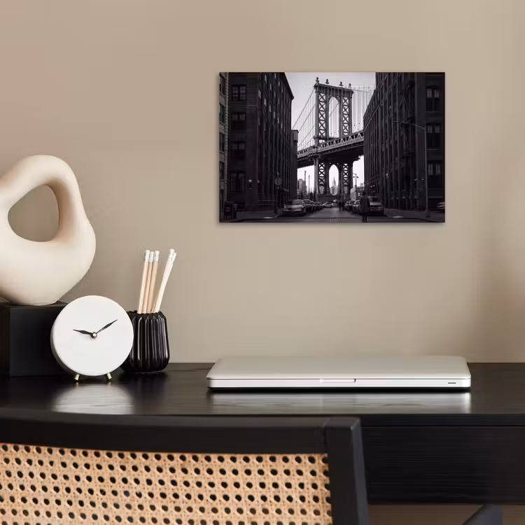 Poster - Brug - Stad - Architectuur - Modern - Zwart-wit — 2