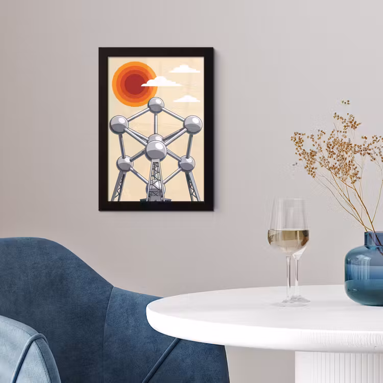Poster met lijst - Architectuur - Geometrie - Stad - Modern - Grijs — 2