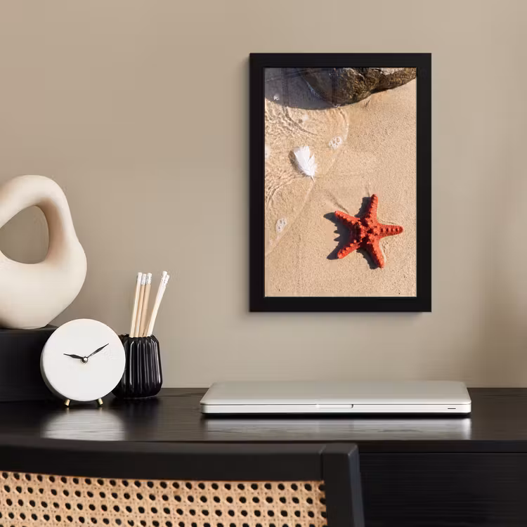 Poster met lijst - Dieren - Strand - Zee - Natuur - Rood — 3