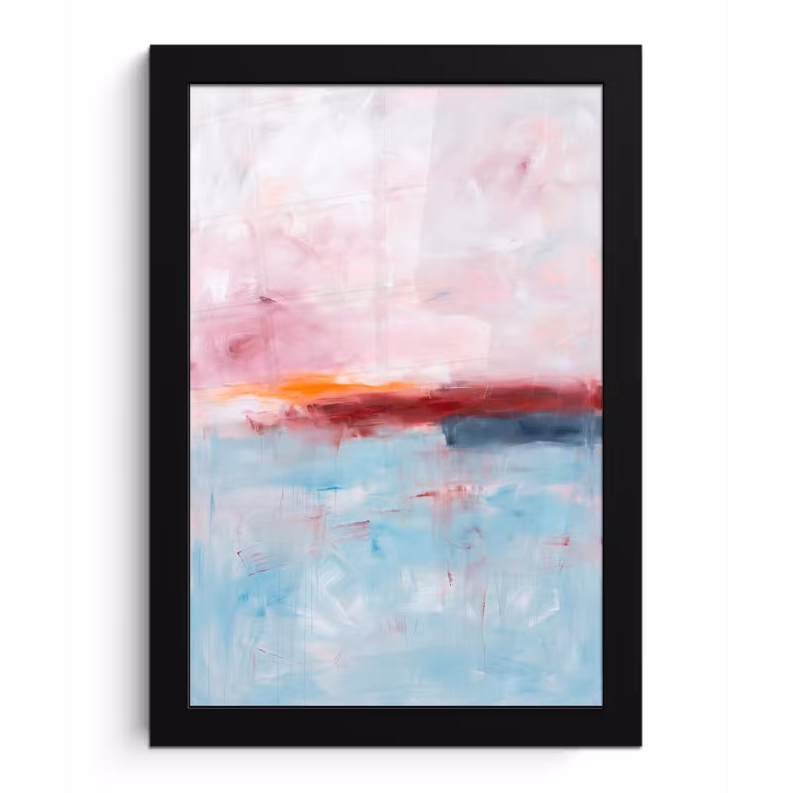 Poster met lijst - Abstract - Kleuren - Modern - Kunst - Roze — 1