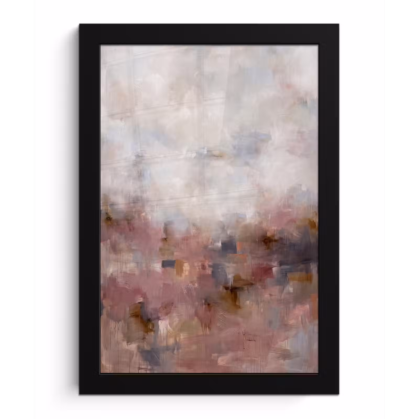 Poster met lijst - Abstract - Vloeiend - Kunst - Modern - Beige — 1