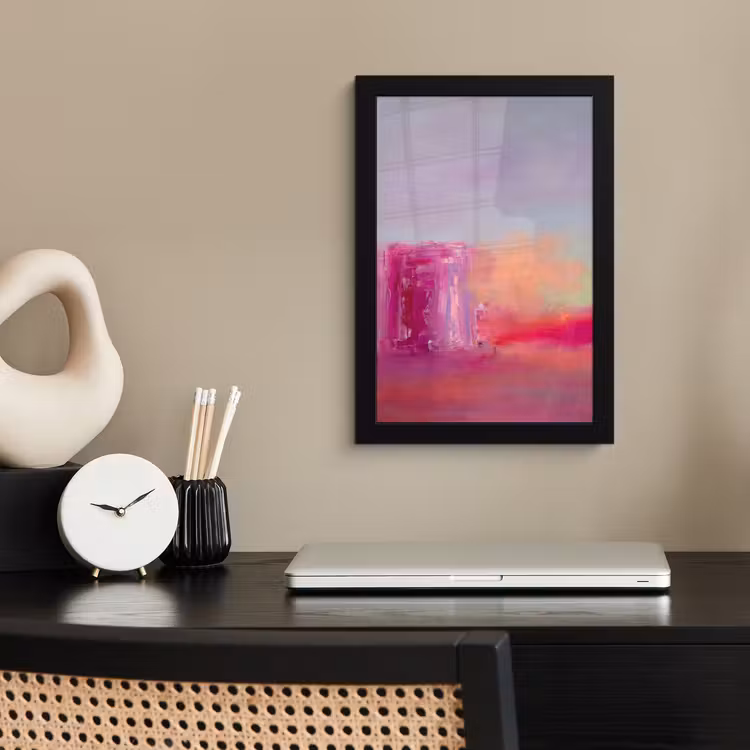 Poster met lijst - Abstract - Kleuren - Modern - Roze — 3