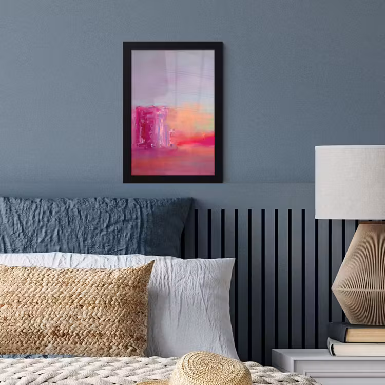 Poster met lijst - Abstract - Kleuren - Modern - Roze — 4