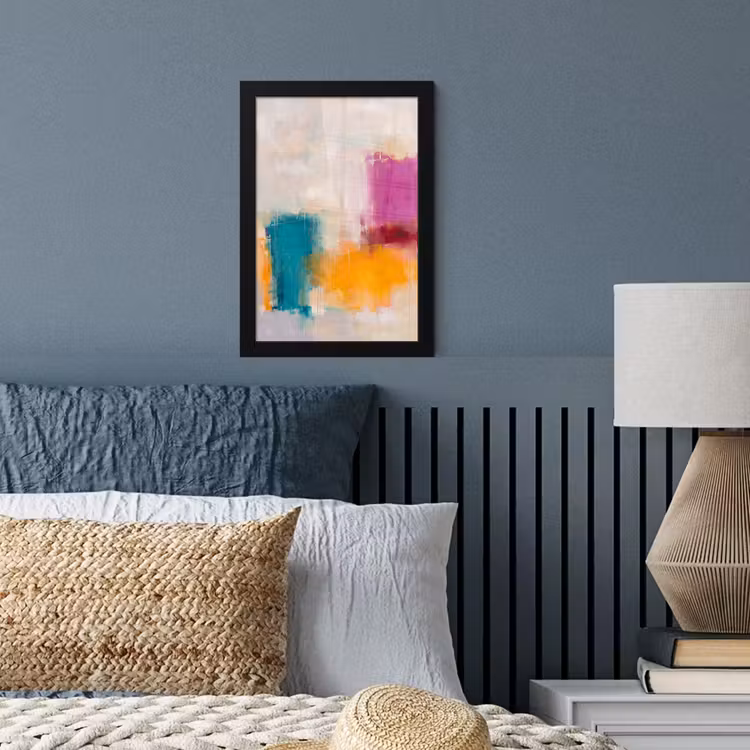 Poster met lijst - Abstract - Kleurrijk - Modern - Kunst - Oranje — 4