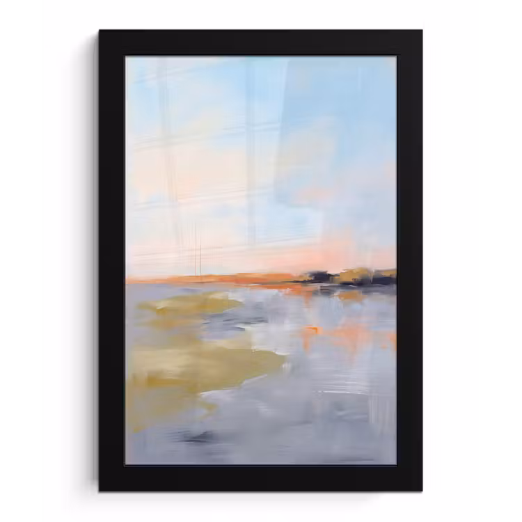 Poster met lijst - Abstract - Landschap - Horizon - Modern - Kleurrijk — 1