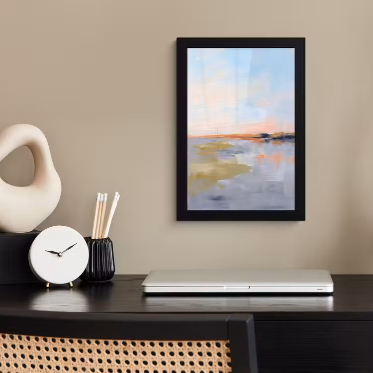 Poster met lijst - Abstract - Landschap - Horizon - Modern - Kleurrijk — 3