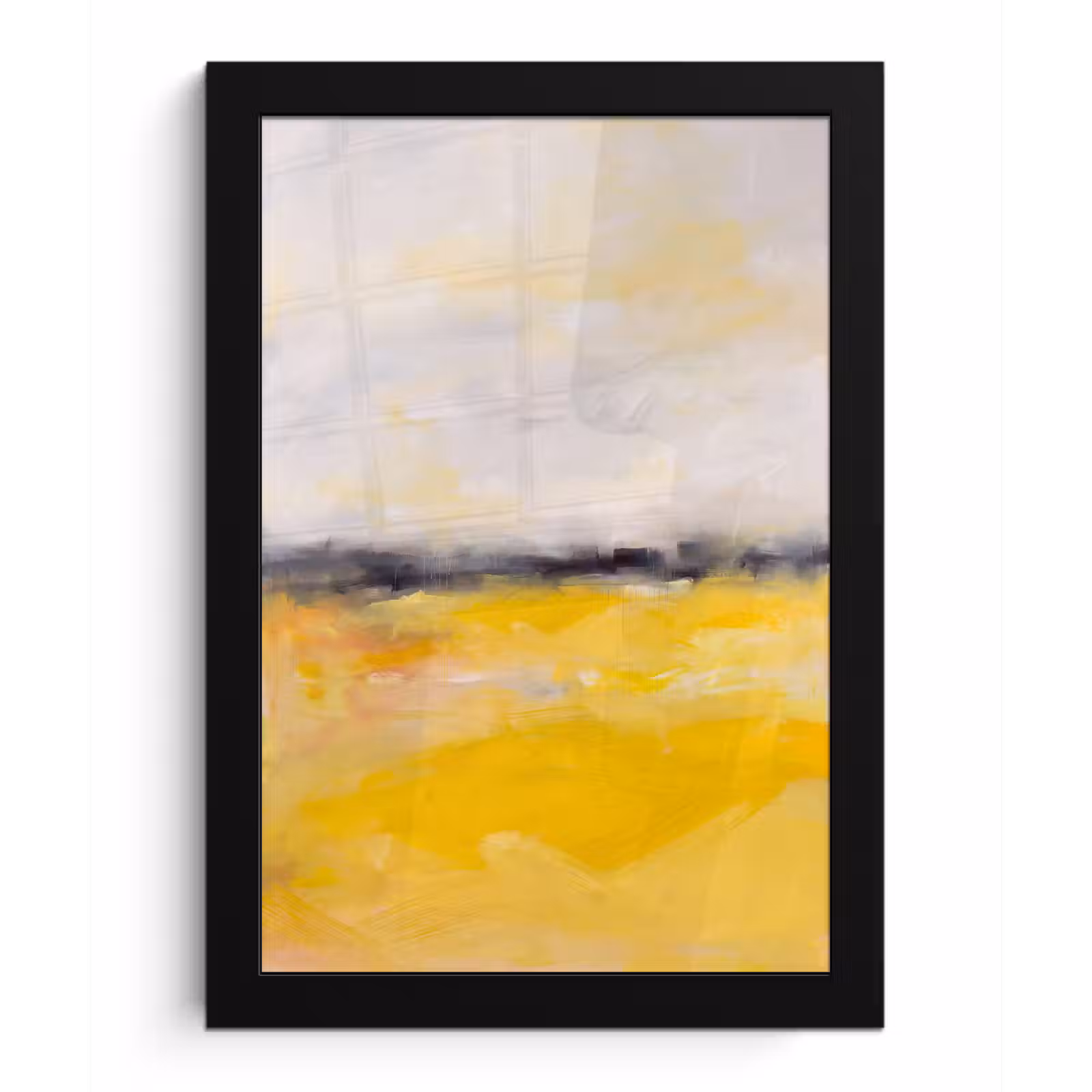 Poster met lijst - Abstract - Landschap - Modern - Geel — 1