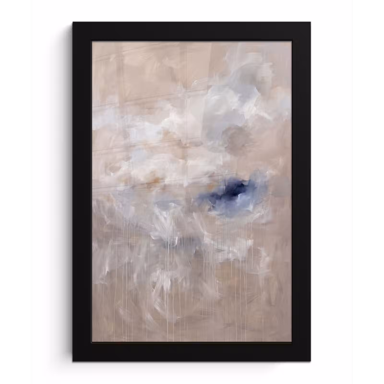Poster met lijst - Abstract - Wolken - Sfeer - Modern - Beige — 1