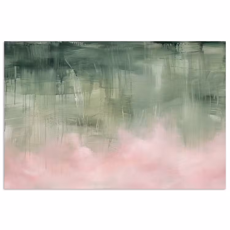 Poster - Kunst - Abstract - Modern - Groen - Roze — 1
