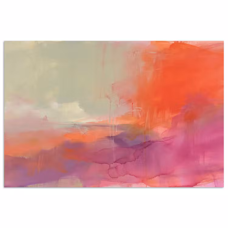 Poster - Kunst - Vloeiend - Overgangen - Oranje — 1
