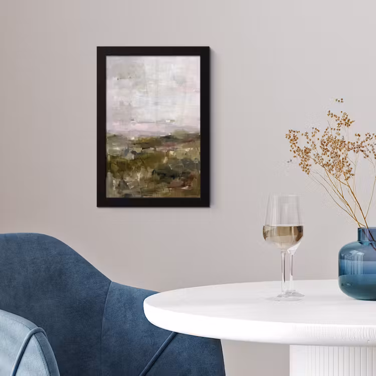 Poster met lijst - Abstract - Gelaagd - Kunst - Modern - Grijs-Groen — 2