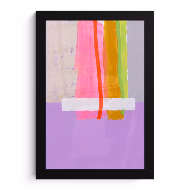 Poster met lijst - Abstract - Kleurrijk - Vormen - Modern - Kunst — 1