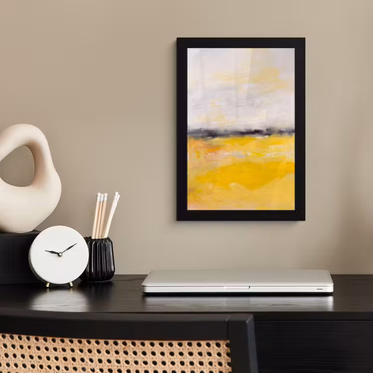 Poster met lijst - Abstract - Landschap - Modern - Geel — 3