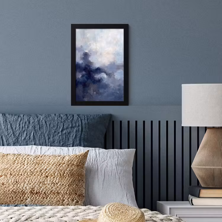 Poster met lijst - Abstract - Wolken - Modern - Blauw - Kunst — 4
