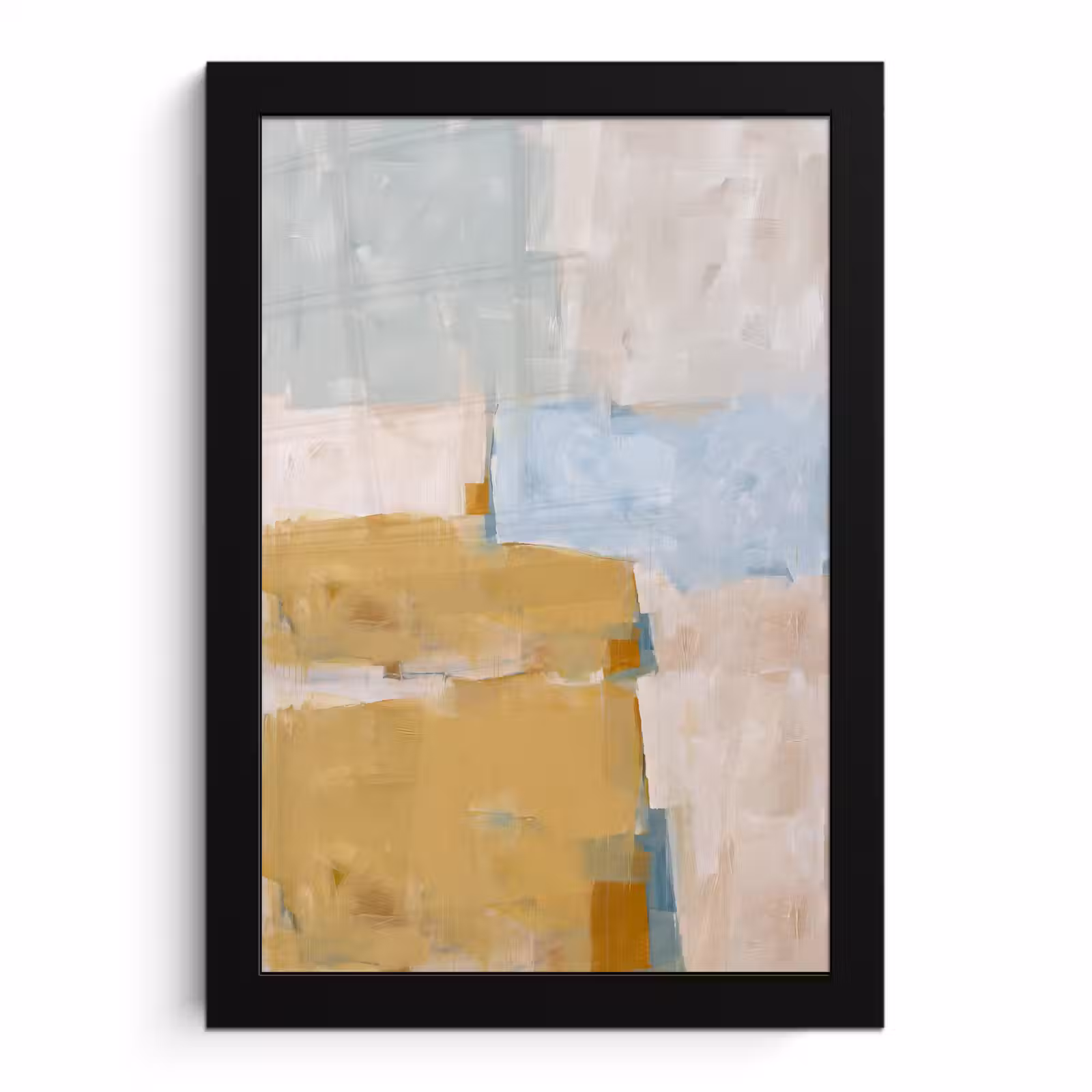 Poster met lijst - Abstract - Kleuren - Kunst - Modern - Blauw — 1