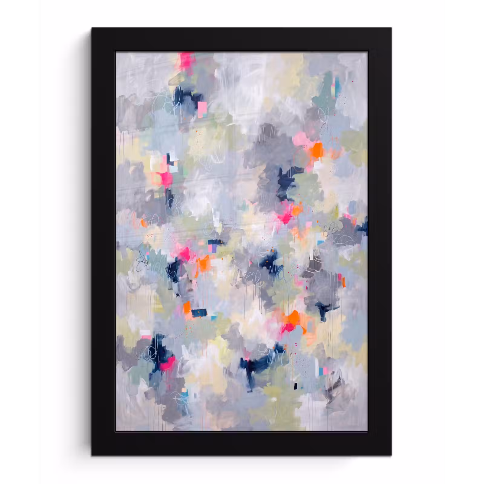 Poster met lijst - Abstract - Kleurrijk - Modern - Kunst — 1