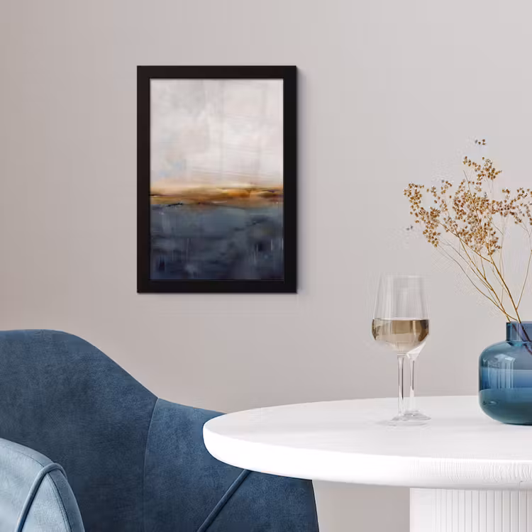 Poster met lijst - Abstract - Horizon - Water - Modern - Beige — 2