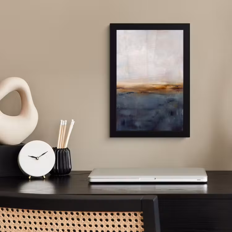 Poster met lijst - Abstract - Horizon - Water - Modern - Beige — 3