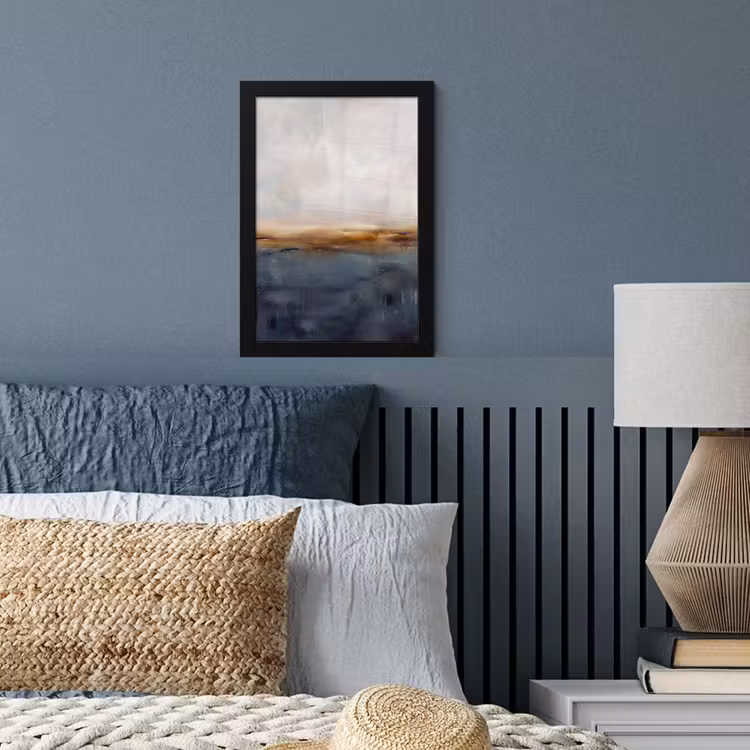Poster met lijst - Abstract - Horizon - Water - Modern - Beige — 4