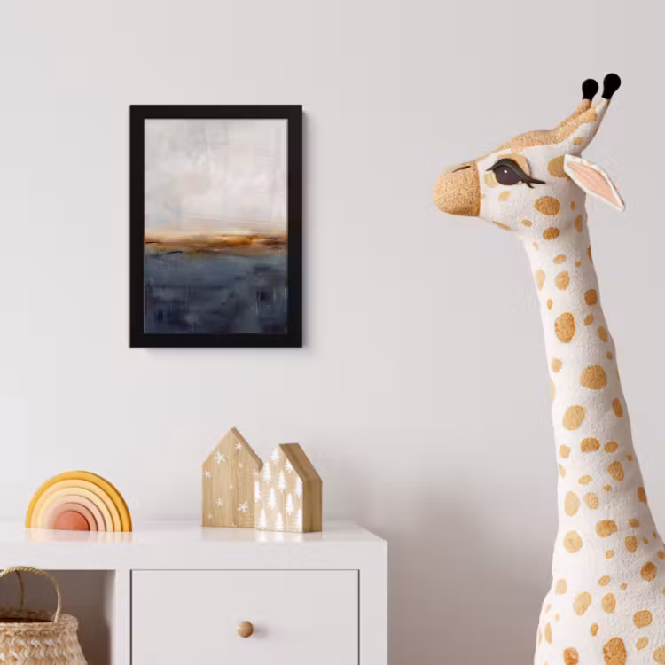 Poster met lijst - Abstract - Horizon - Water - Modern - Beige — 5