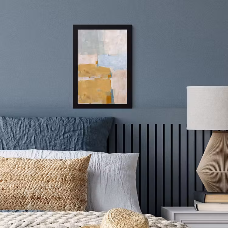 Poster met lijst - Abstract - Kleuren - Kunst - Modern - Blauw — 4