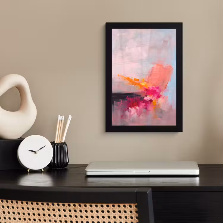 Poster met lijst - Abstract - Kleurrijk - Modern - Roze — 3
