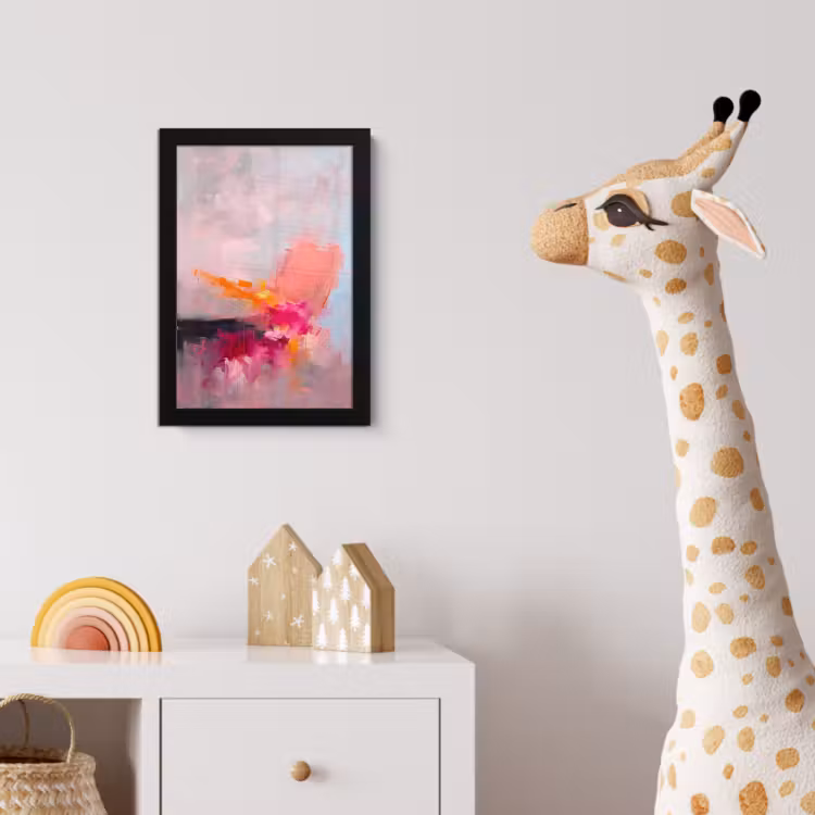 Poster met lijst - Abstract - Kleurrijk - Modern - Roze — 5
