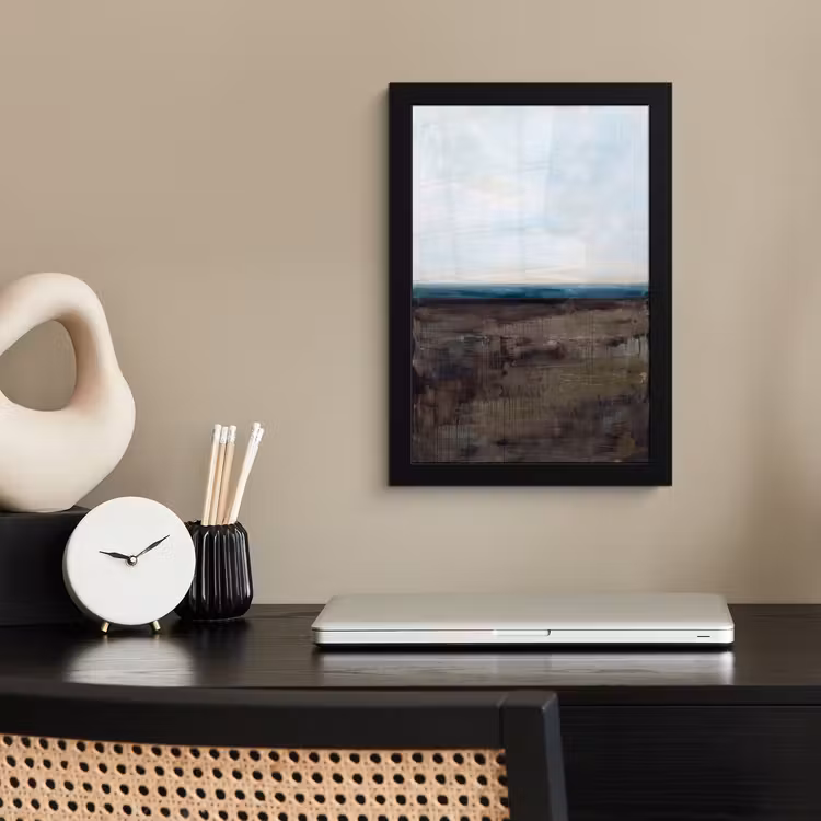 Poster met lijst - Abstract - Landschap - Horizon - Blauw - Modern — 3