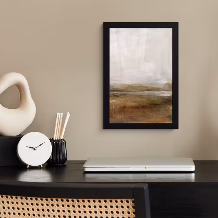 Poster met lijst - Abstract - Landschap - Natuur - Beige - Bruin — 3