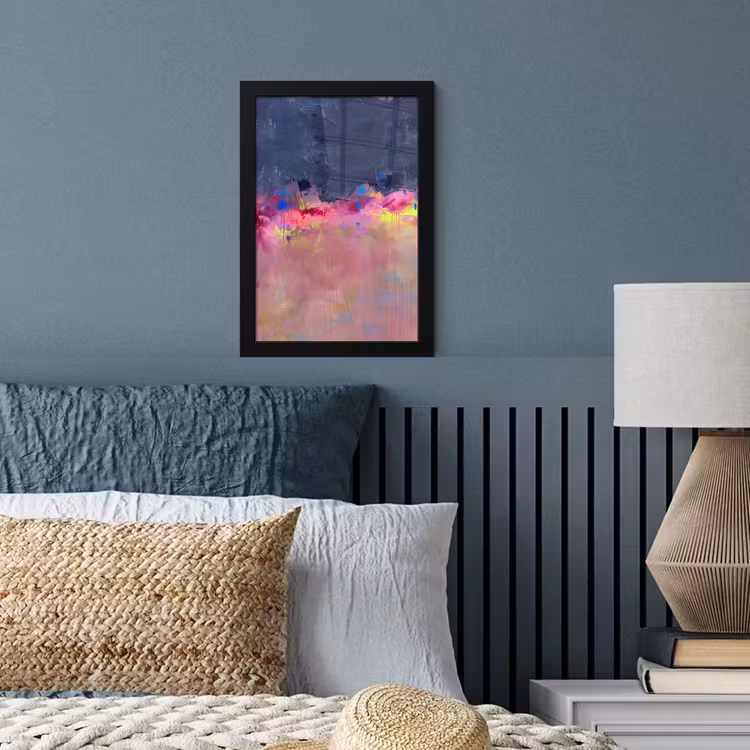 Poster met lijst - Abstract - Textuur - Kleuren - Modern - Roze — 4