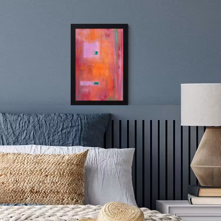 Poster met lijst - Abstract - Vlakken - Kunst - Modern - Oranje — 4