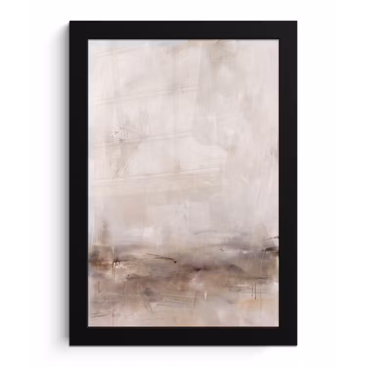 Poster met lijst - Abstrakt - Landschap - Modern - Beige - Kunst — 1
