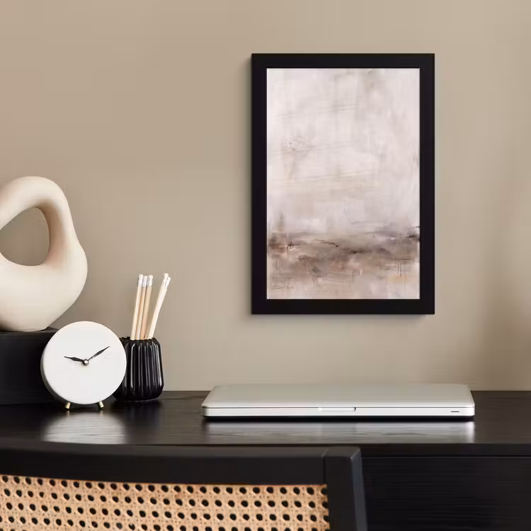 Poster met lijst - Abstrakt - Landschap - Modern - Beige - Kunst — 3
