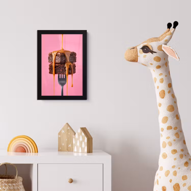Poster met lijst - Brownie - Karamel - Eten — 5