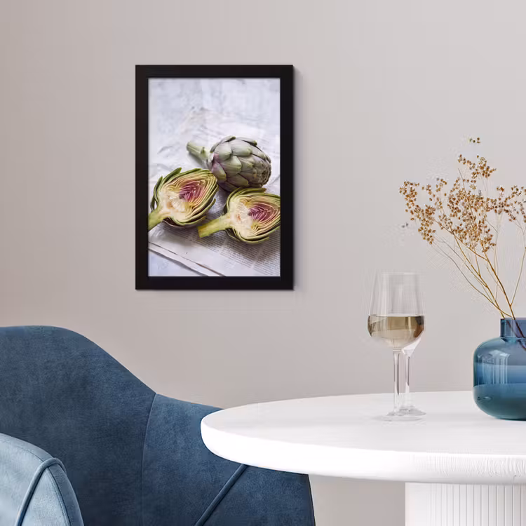 Poster met lijst - Artisjok - Doorgesneden - Eten — 2