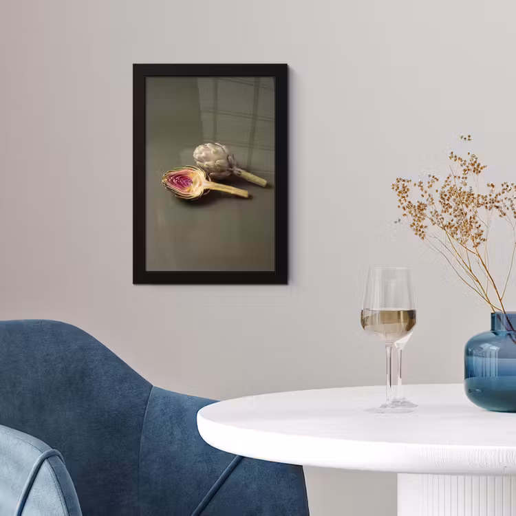 Poster met lijst - Artisjok - Paars - Voedsel — 2