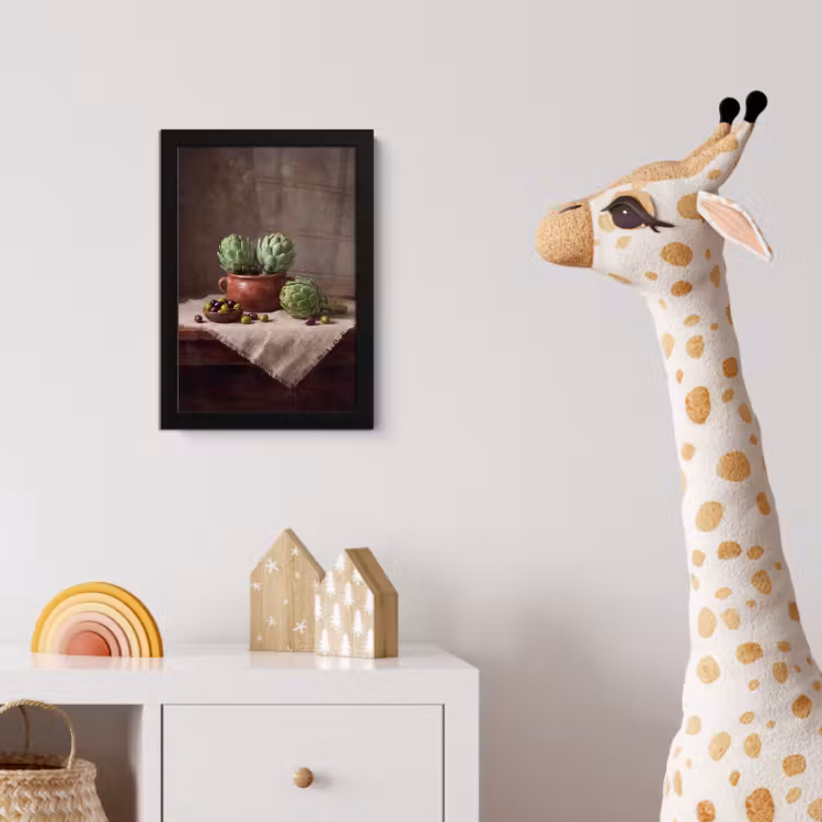 Poster met lijst - Artisjokken - Olijven - Eten — 5