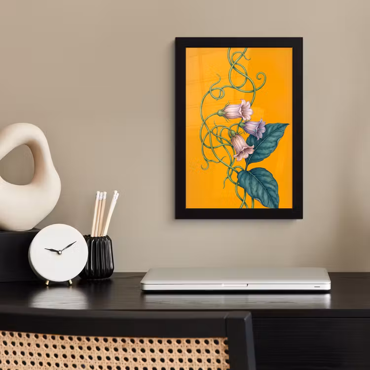 Poster met lijst - Bloemen - Botanisch - Geel — 3