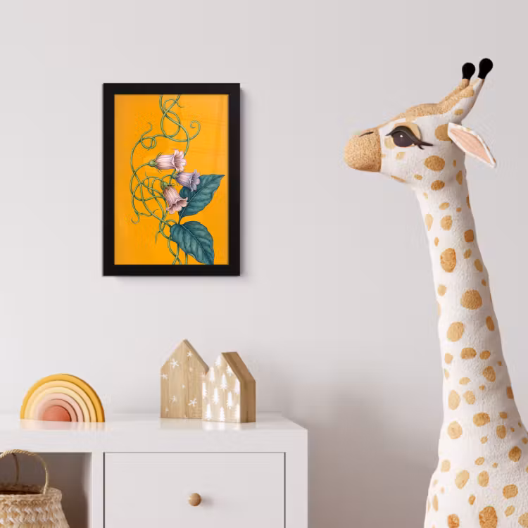 Poster met lijst - Bloemen - Botanisch - Geel — 5