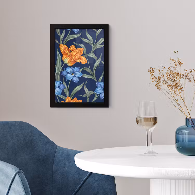 Poster met lijst - Bloemen - Botanisch - Patroon — 2