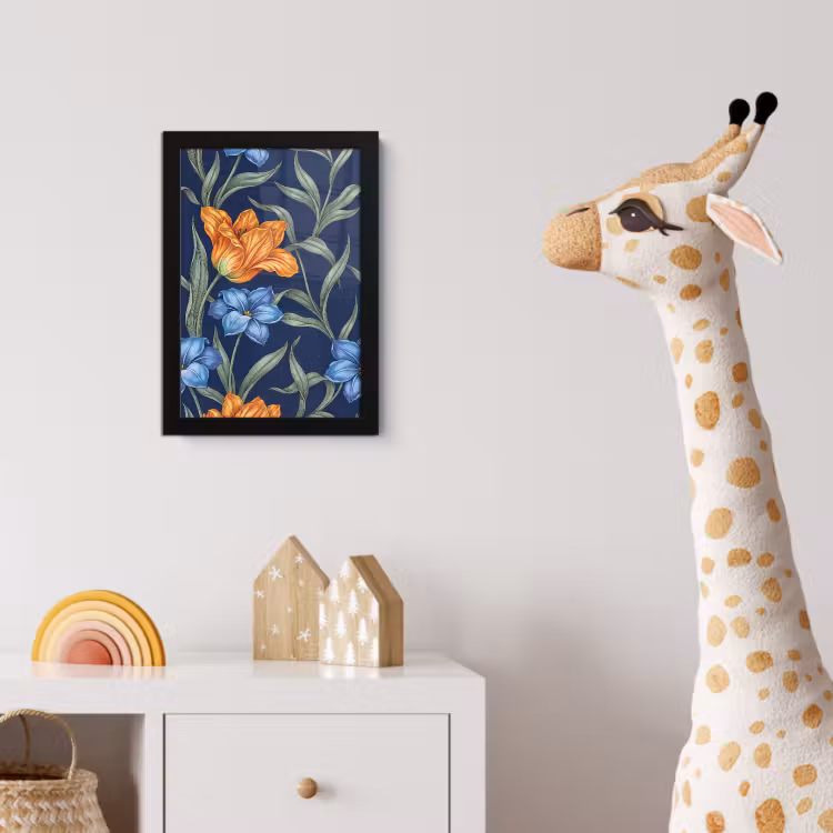 Poster met lijst - Bloemen - Botanisch - Patroon — 5