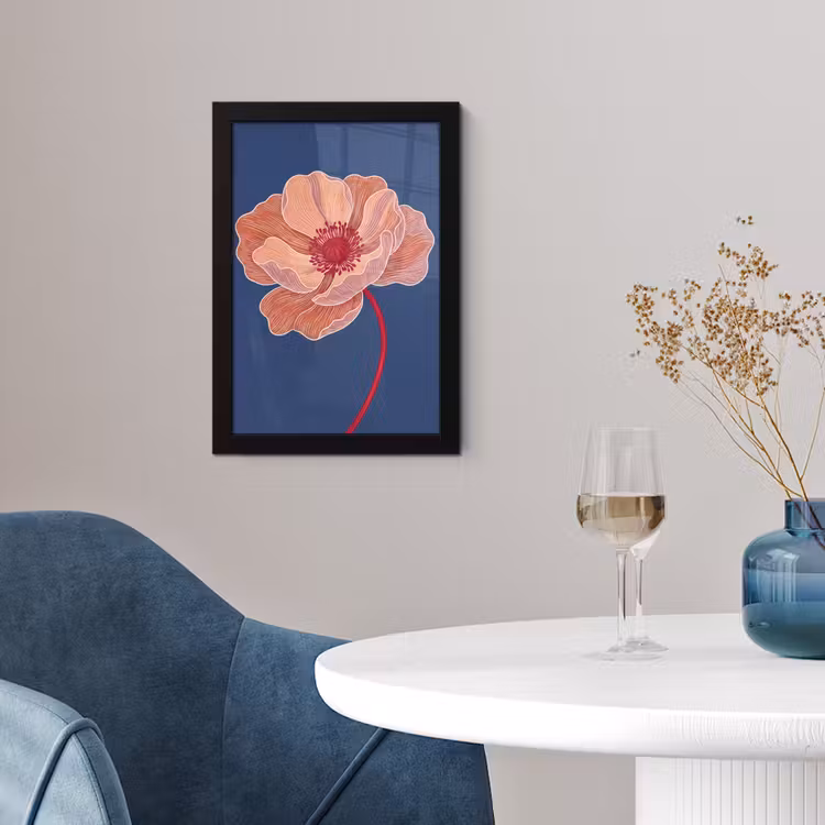 Poster met lijst - Bloemen - Modern - Abstract — 2