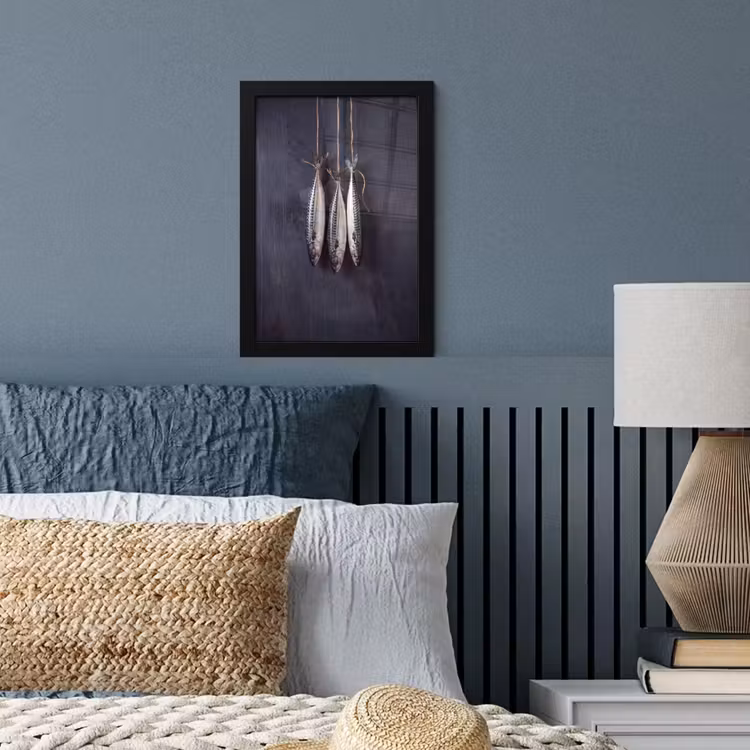 Poster met lijst - Drie vissen - Touw — 4