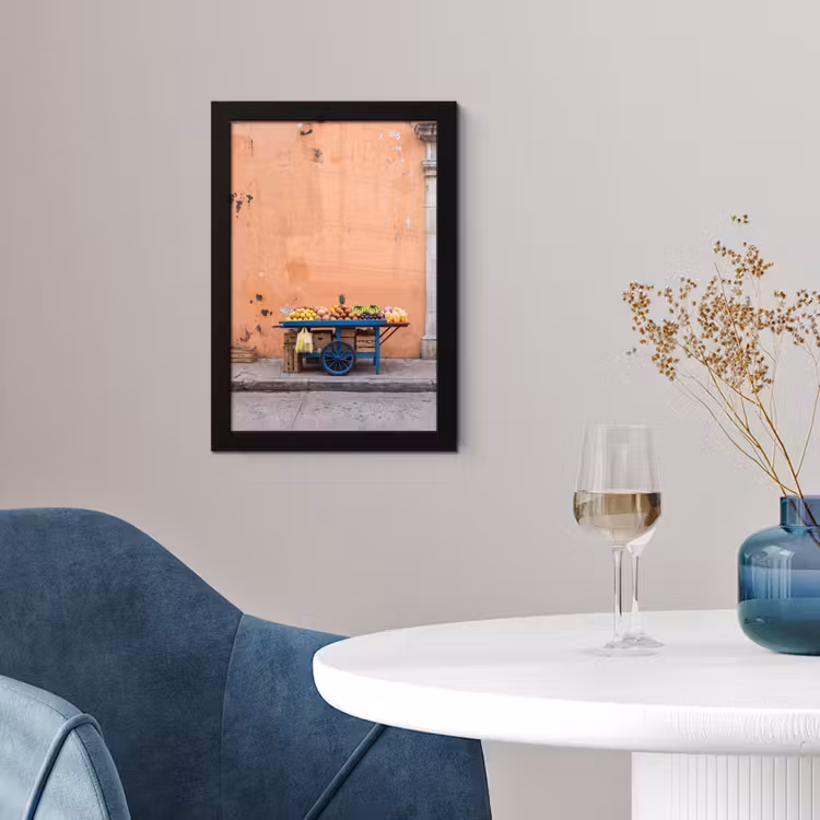 Poster met lijst - Fruit - Kar - Straat — 2