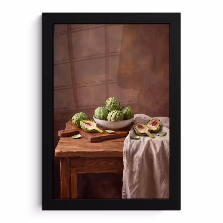 Poster met lijst - Groenten - Artisjok - Keuken — 1