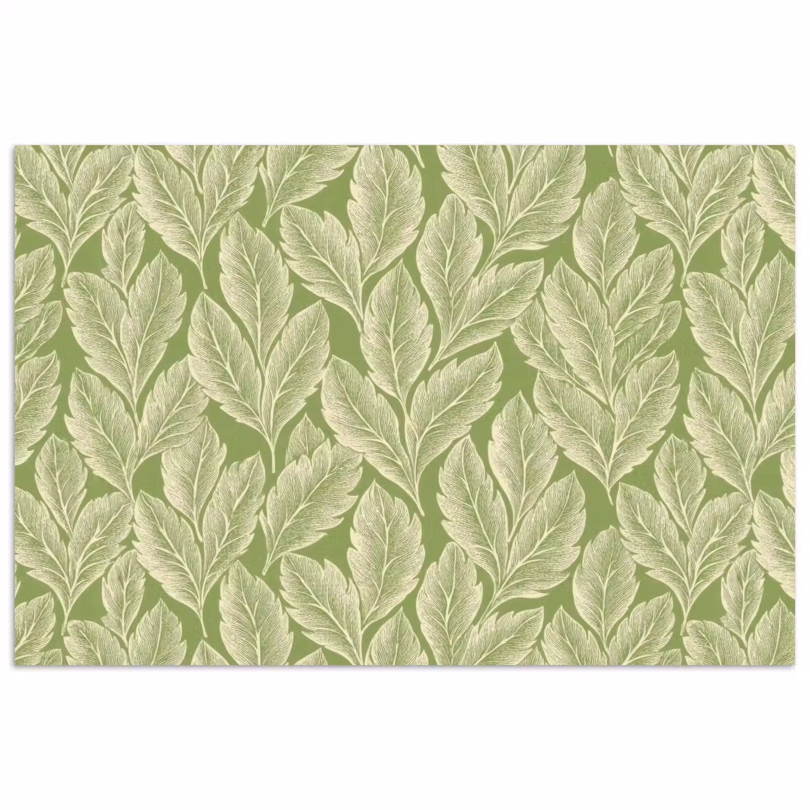 Poster - Groen - Botanisch - Bladeren - Vintage - Patroon — 1