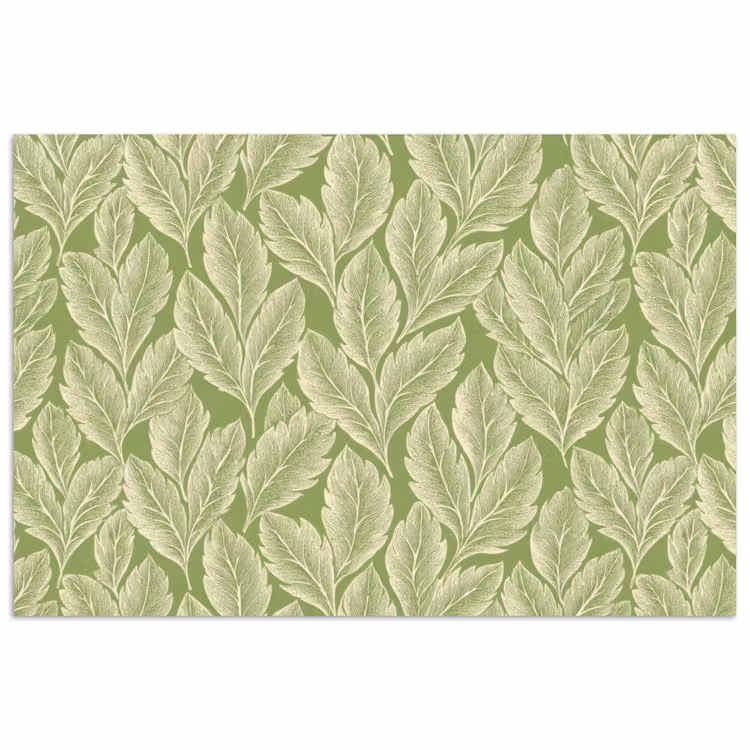 Poster - Groen - Botanisch - Bladeren - Vintage - Patroon — 1