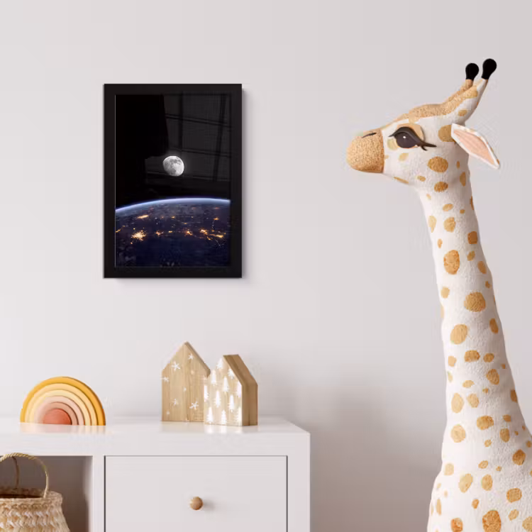 Poster met lijst - Aarde - Nacht - Ruimte — 5