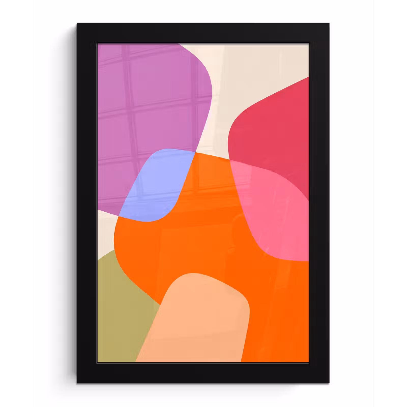 Poster met lijst - Abstract - Vormen - Modern - Kleurrijk — 1